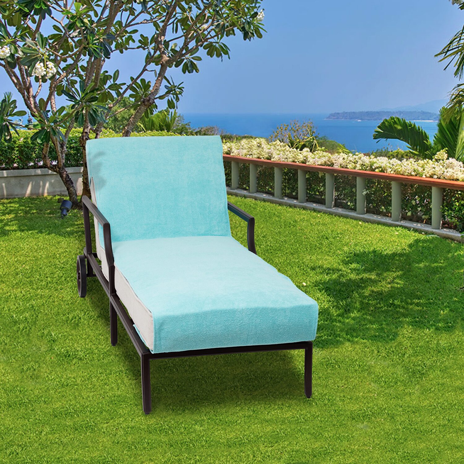 Linum Home Textiles Chaise Lounge Cover Chair Protector