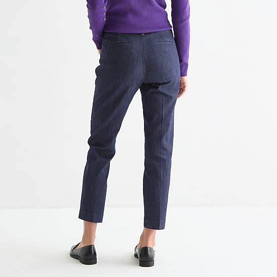 Liz Claiborne Emma Womens Stretch Fabric Ankle Mid Rise Ankle Pant