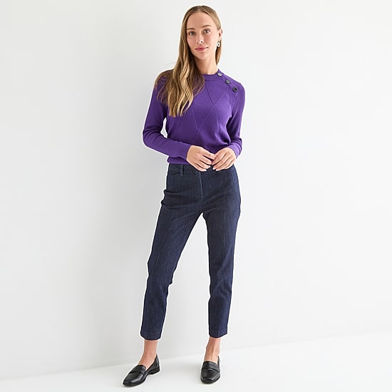 Liz Claiborne Emma Womens Stretch Fabric Ankle Mid Rise Ankle Pant