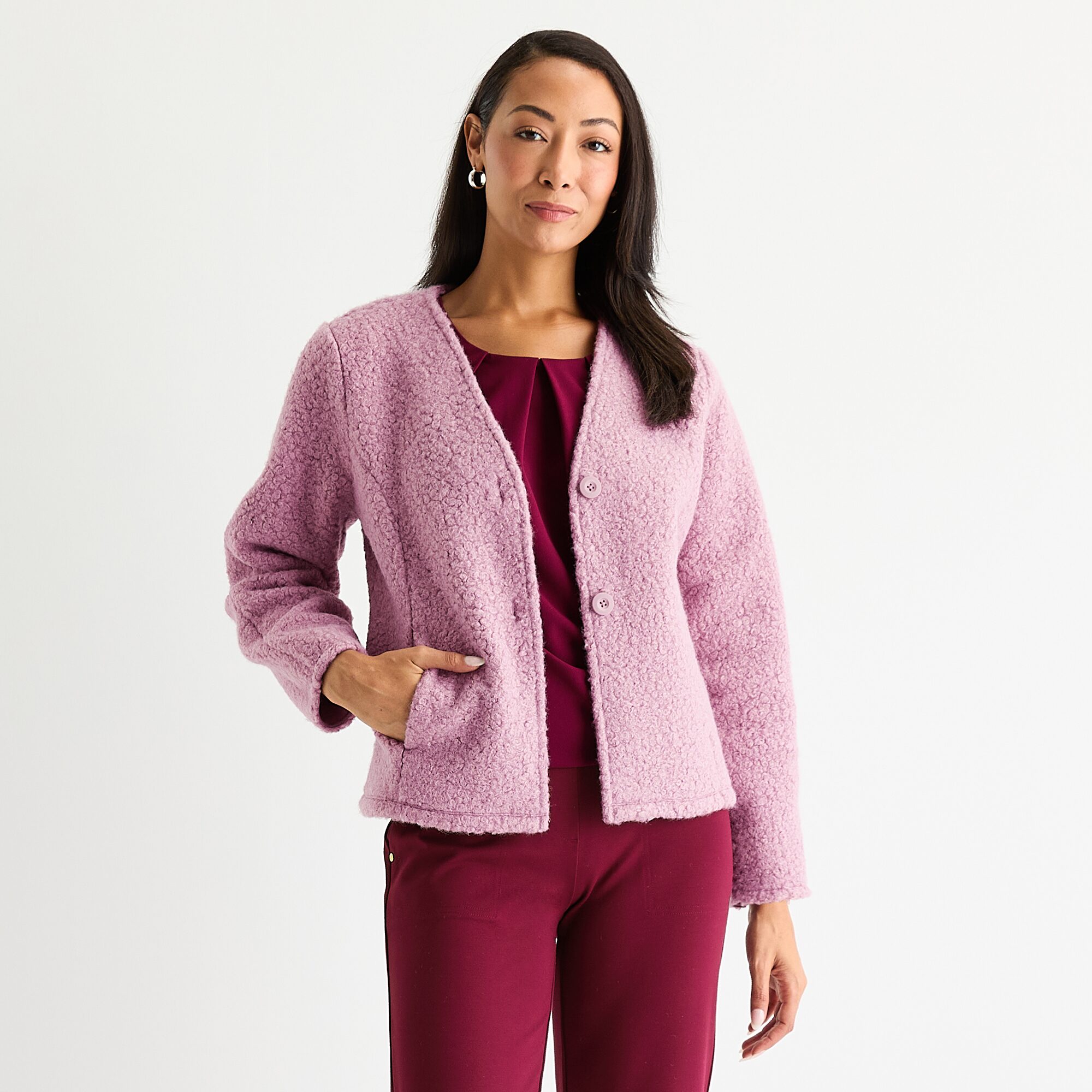 Liz Claiborne Womens Lightweight Overcoat