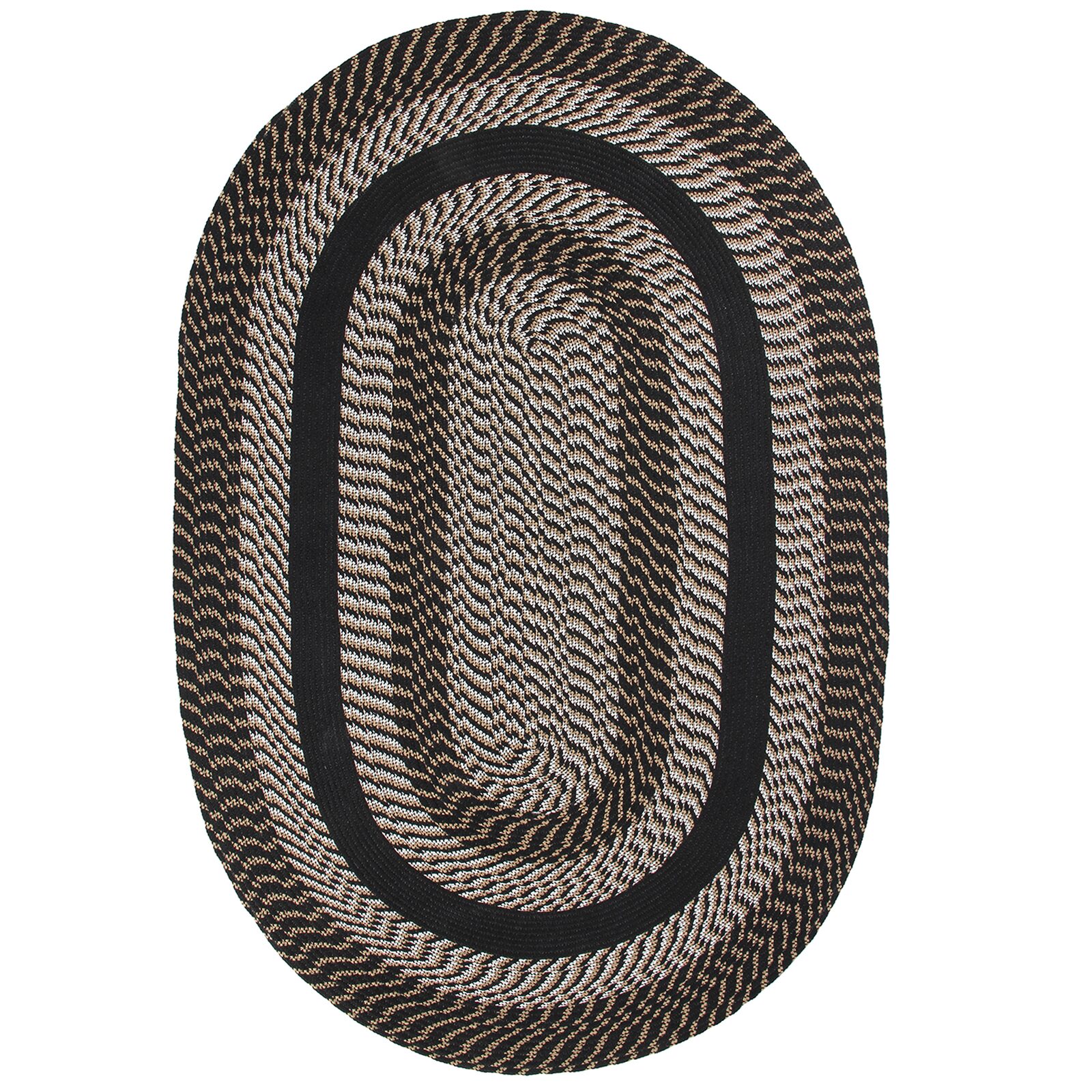 Better Trends Newport Braid Oval Rug
