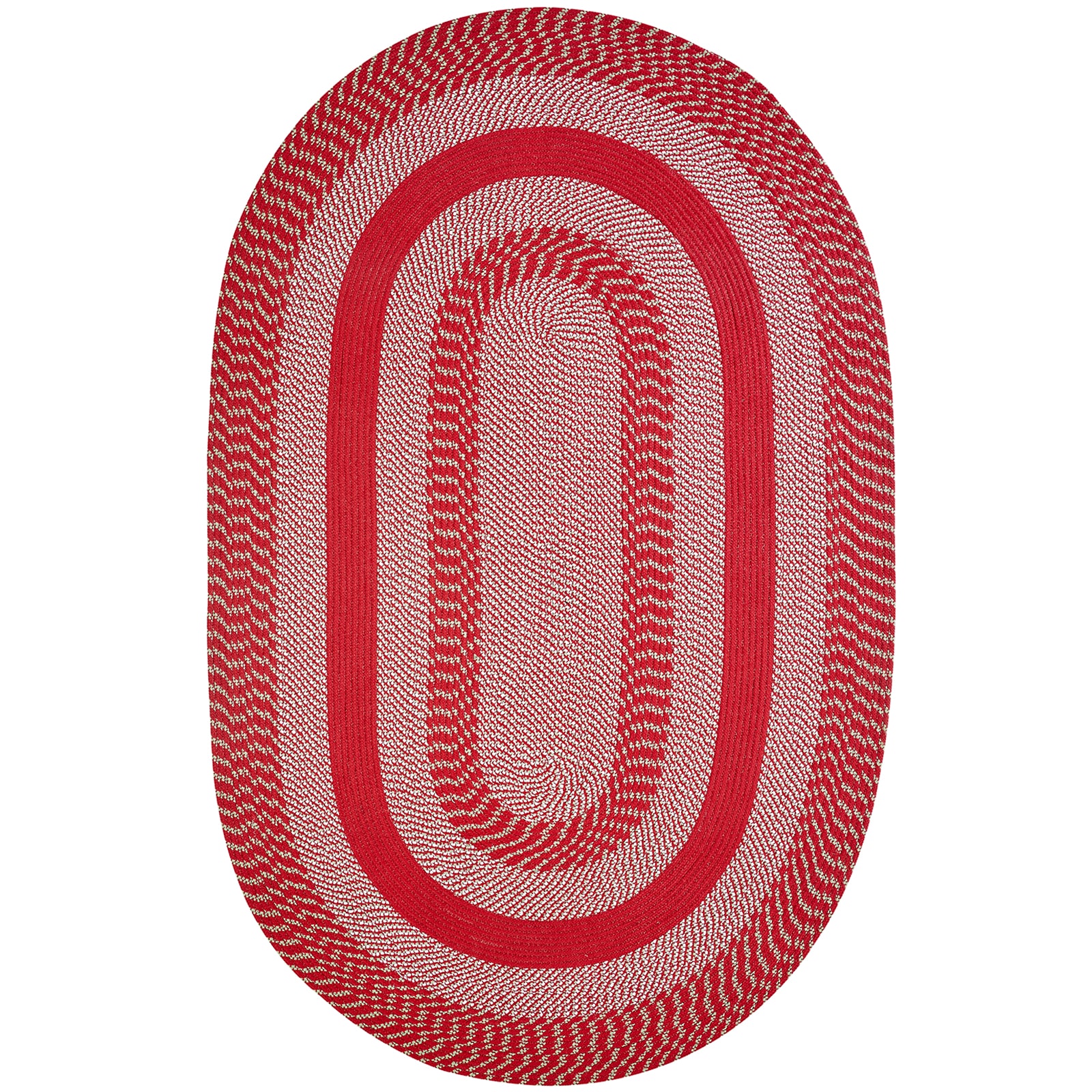 Better Trends Newport Braid Oval Rug