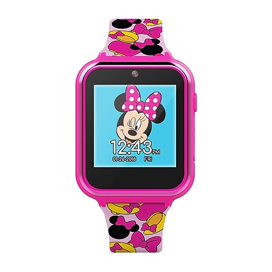 Disney Minnie Mouse Girls Pink Smart Watch Mn4116jc