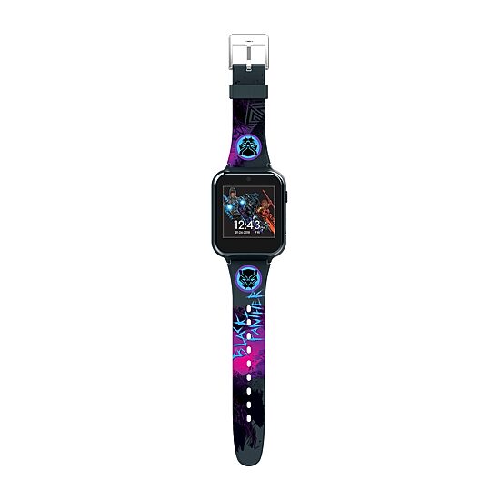 Black Panther Marvel Boys Black Smart Watch Avg4608jc