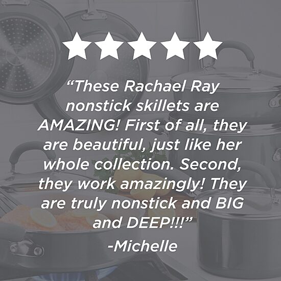 Rachael Ray Create Delicious 2-pc. Non-Stick Skillet Set