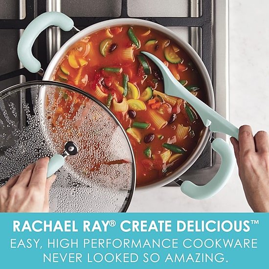 Rachael Ray Create Delicious 6-qt. Non-Stick Stockpot with Lid