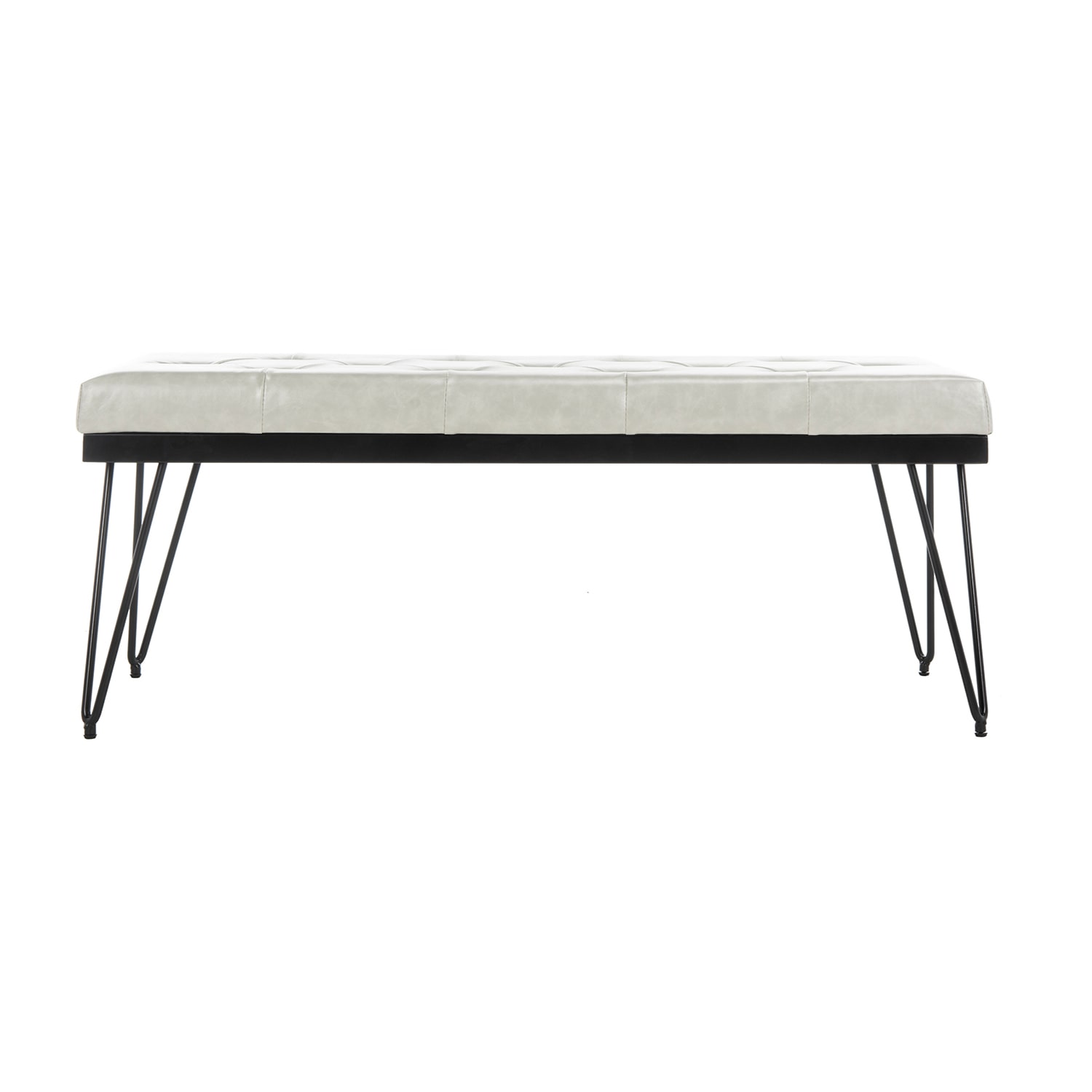 Marcella Faux Leather Accent Bench