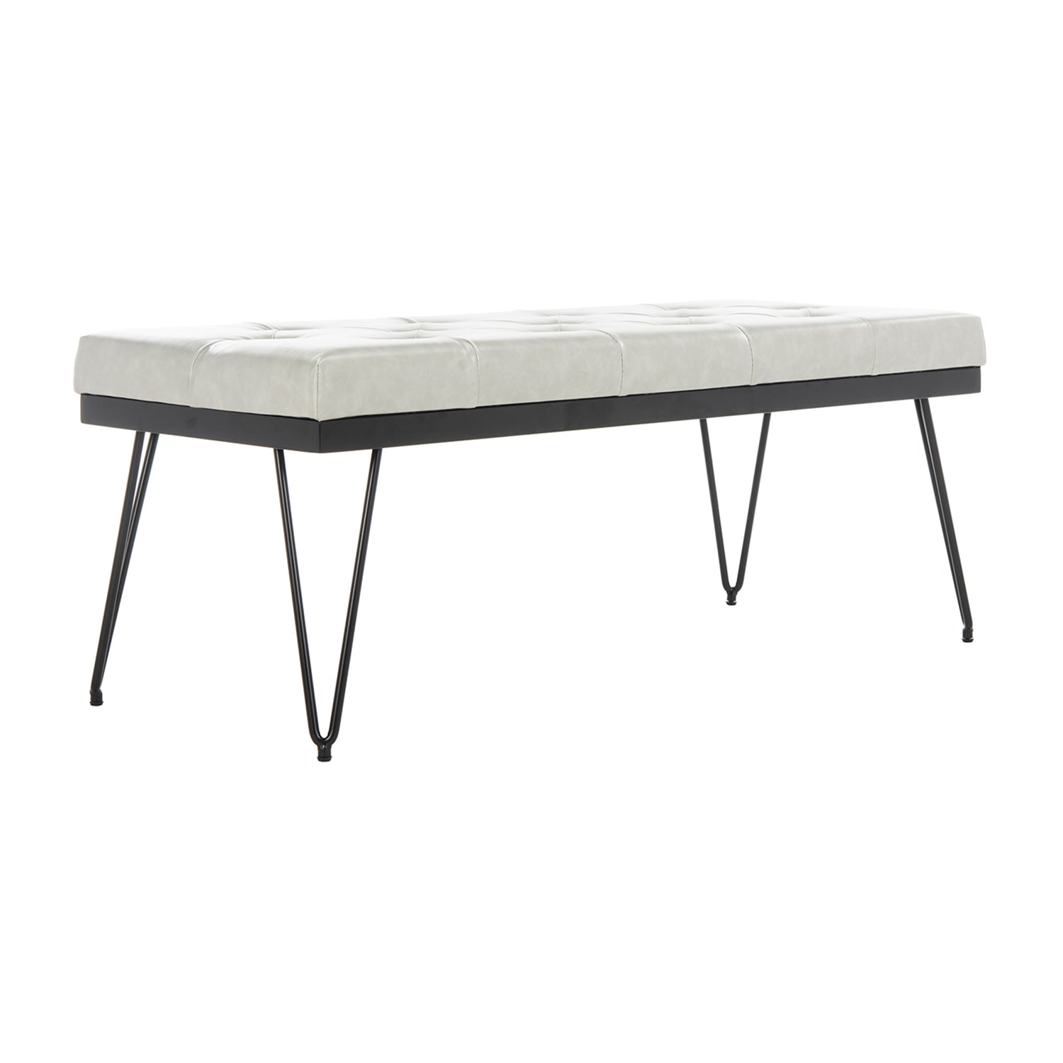 Marcella Faux Leather Accent Bench