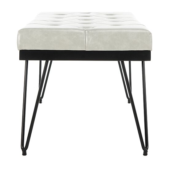 Marcella Faux Leather Accent Bench