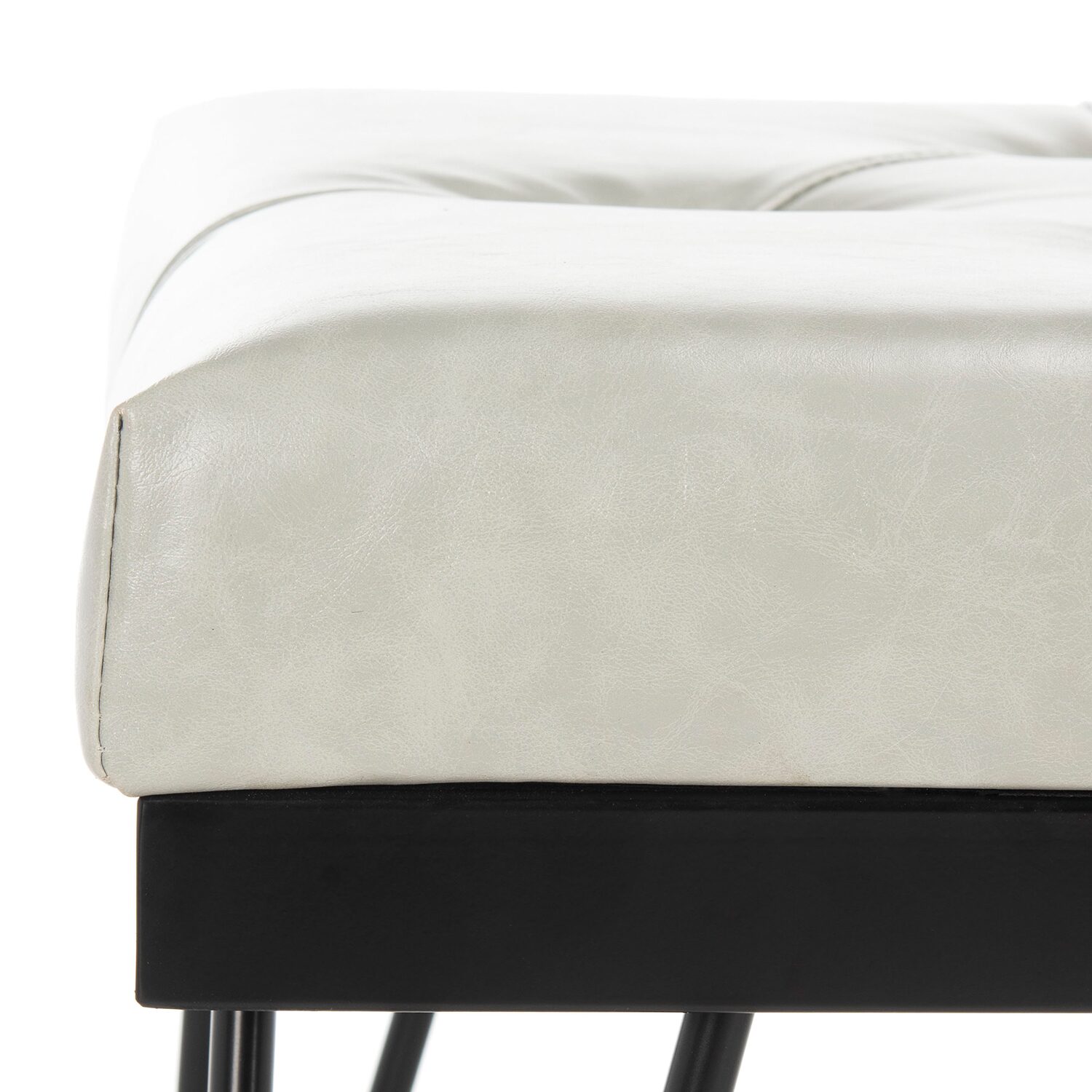 Marcella Faux Leather Accent Bench