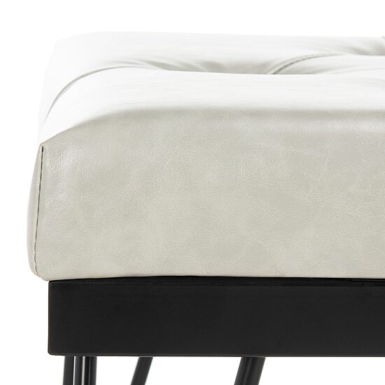 Marcella Faux Leather Accent Bench