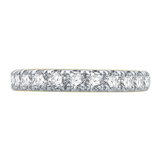 (H-I / I1) Womens 3MM 1 CT. T.W. Lab Grown White Diamond 10K Gold Wedding Band