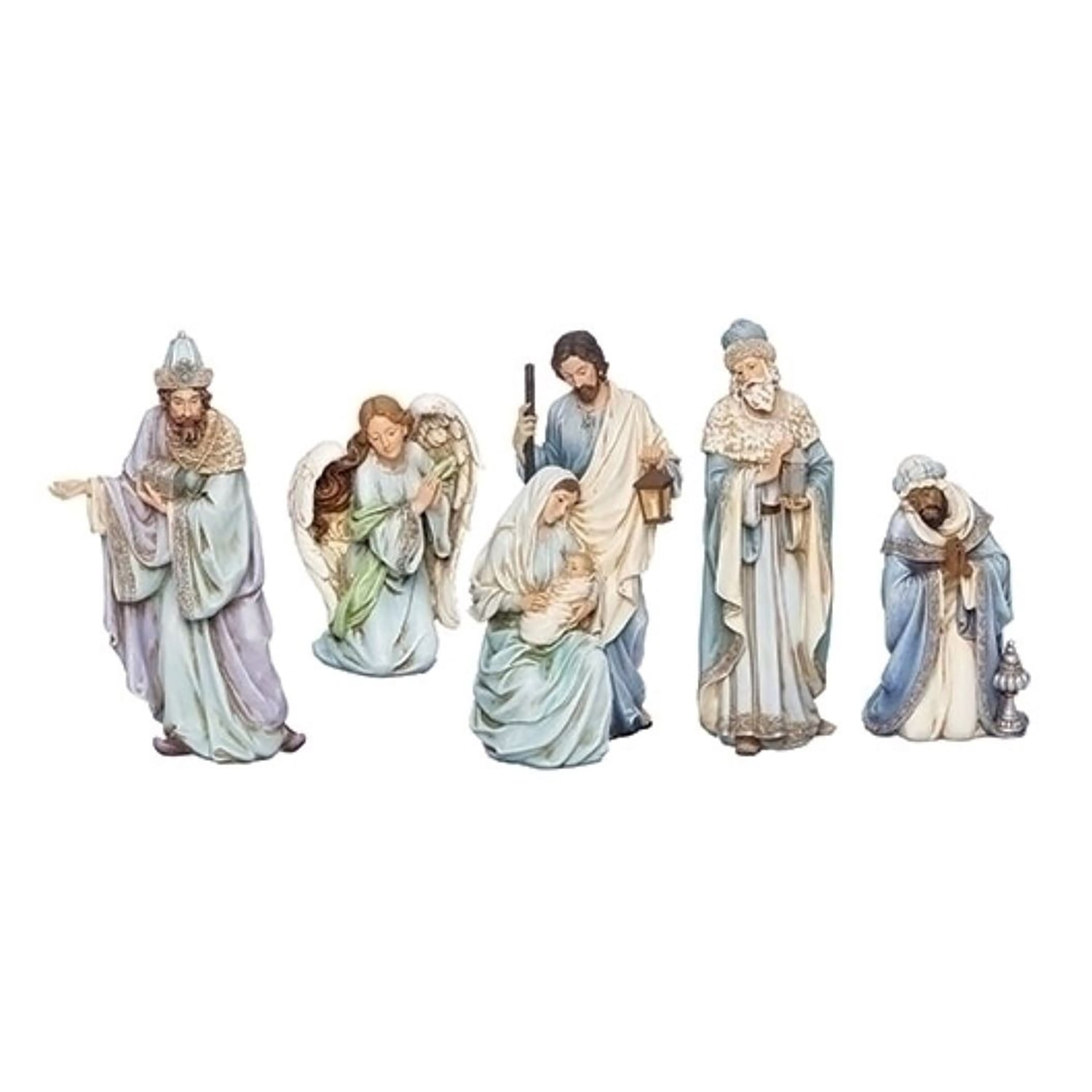 Roman Blue Robe Nativity 5-pc. Christmas Nativity Figurine