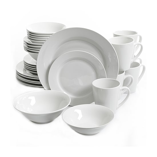 Gibson Noble Court 30-pc. Ceramic Dinnerware Set