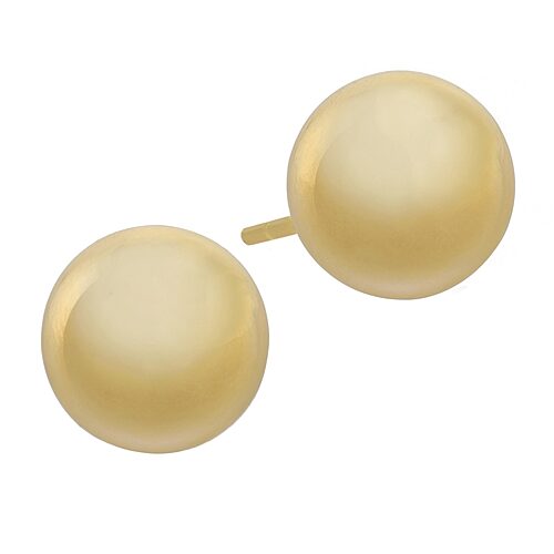 Silver Reflections 14K Gold Over Brass 11.5mm Stud Earrings, One Size