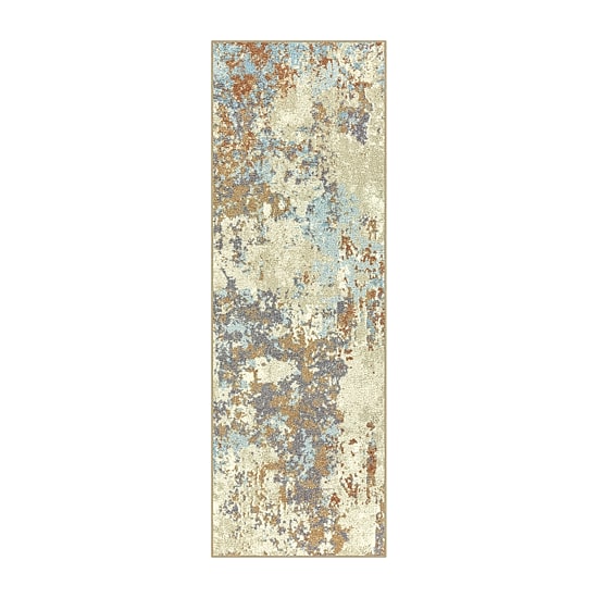Maples Abstract Stone Rectangular Indoor Runner