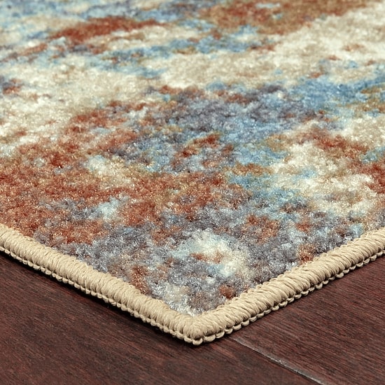 Maples Abstract Stone Rectangular Indoor Runner