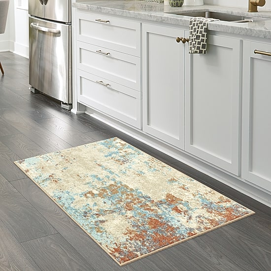 Maples Abstract Stone Rectangular Indoor Accent Rug