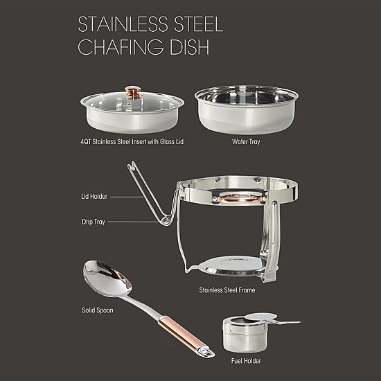 Denmark 8-pc. Stainless Steel Chafing Dish