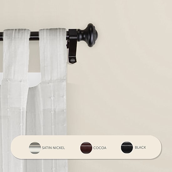Rod Desyne Pennant 7/16" Single Curtain Rod