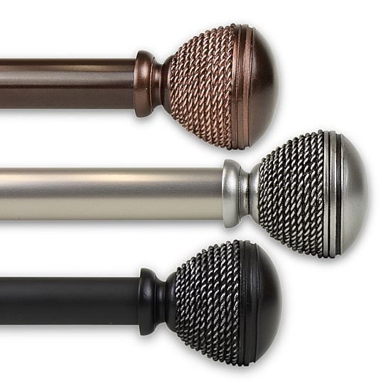 Rod Desyne Braided 1 IN Adjustable Curtain Rod