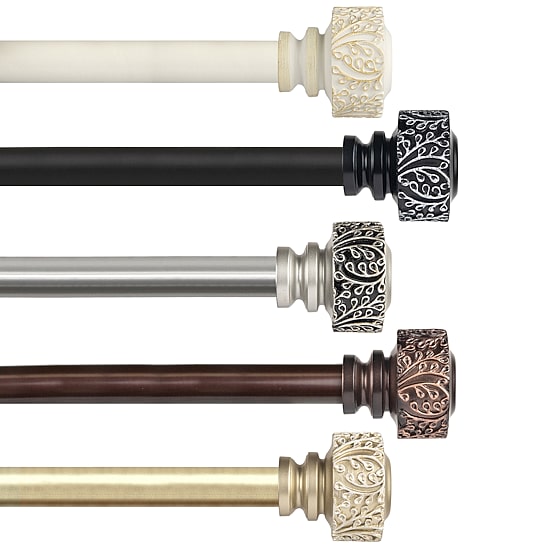 Rod Desyne Verdure 1 IN Adjustable Curtain Rod
