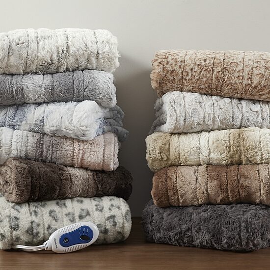Beautyrest Marselle Heated Automatic Shut Off Washable Midweight Throw