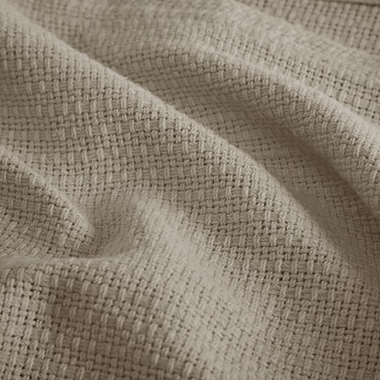 Madison Park Freshspun Basketweave 100% Cotton Blanket