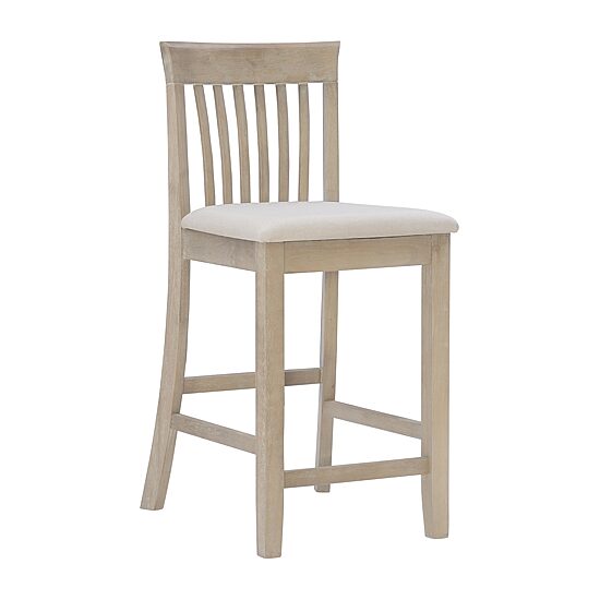 Linon Tarlton Counter Height Upholstered Bar Stool