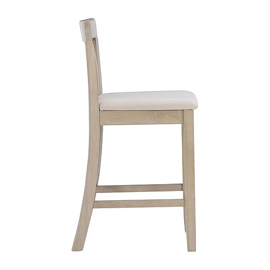 Linon Tarlton Counter Height Upholstered Bar Stool