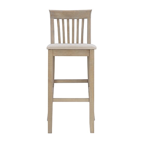 Linon Tarlton Upholstered Bar Stool