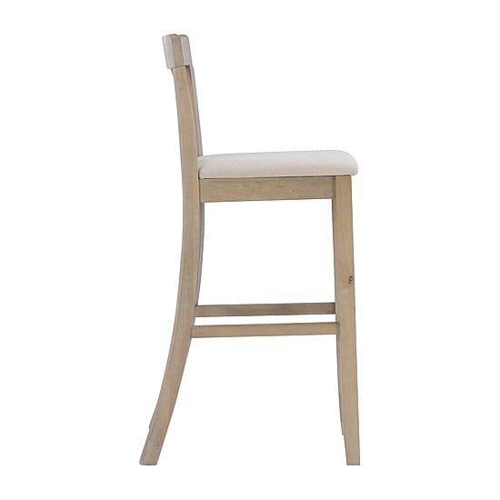 Linon Tarlton Upholstered Bar Stool