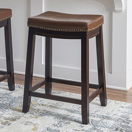 Linon Coovewood Counter Height Bar Stool