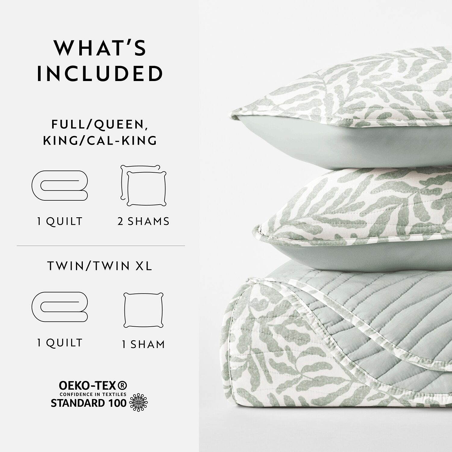 Casual Comfort Reversible Quilt Set