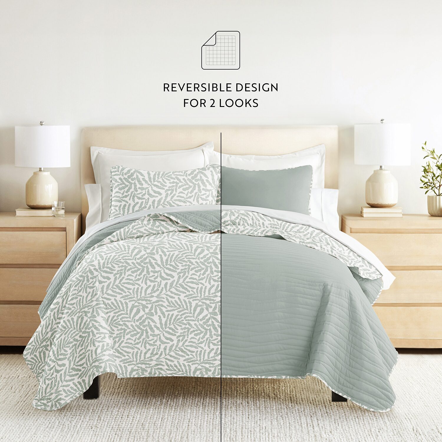 Casual Comfort Reversible Quilt Set