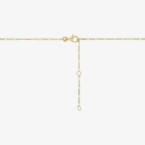 Womens White Cultured Freshwater Pearl 14K Gold Over Silver Heart 17 Inch Pendant Necklace
