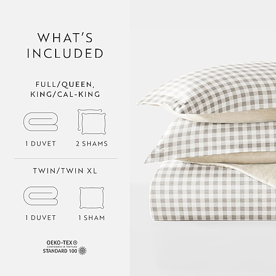 Casual Comfort Reversible Duvet Cover Set