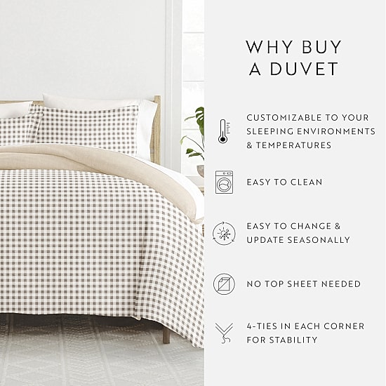 Casual Comfort Reversible Duvet Cover Set