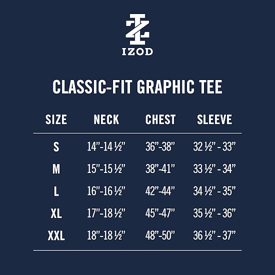 IZOD Saltwater Soft Wash Mens Crew Neck Short Sleeve Classic Fit Graphic T-Shirt