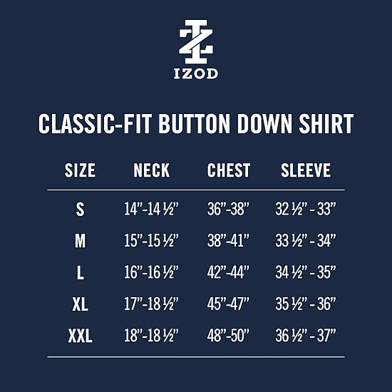 IZOD Performance Comfort Mens Long Sleeve Classic Fit Button-Down Shirt