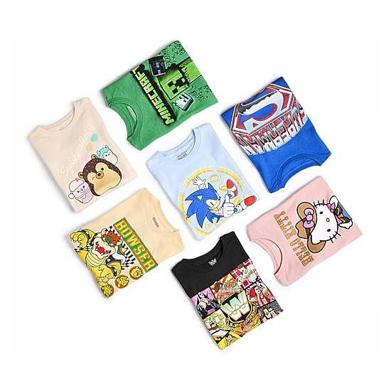 Little & Big Kid Boys Crew Neck Short Sleeve Regular Fit Minecraft Graphic T-Shirt