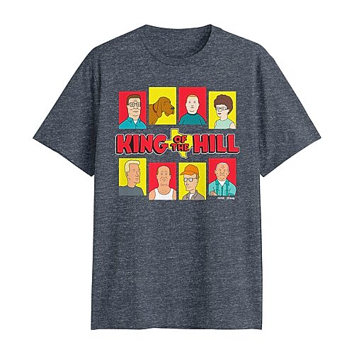 King Of Hill Mens Crew Neck Short Sleeve Classic Fit Big and Tall Graphic T-Shirt, 2x-large, Blue