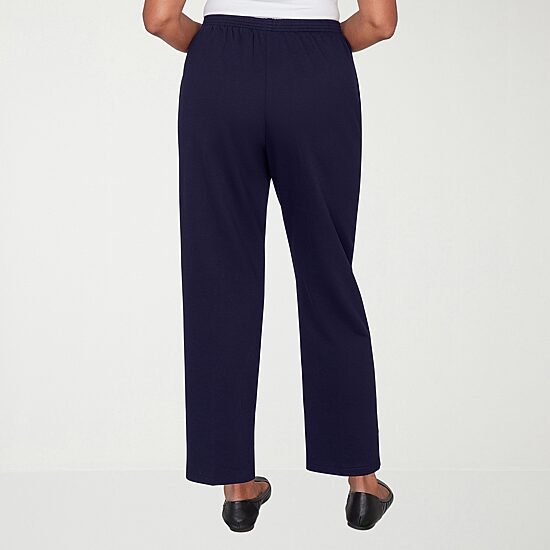 Alfred Dunner Classics Womens Straight Pull-On Pant