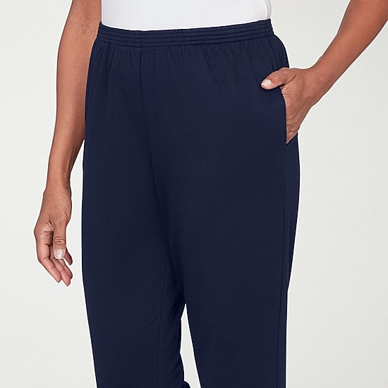 Alfred Dunner Classics Womens Straight Pull-On Pant