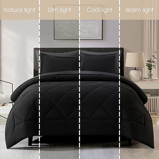 Stratford Park Aniya Geometric Comforter Set Easy Care Comforter Set
