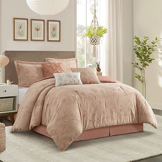 Stratford Park Keila Floral 7-pc. Easy Care Comforter Set