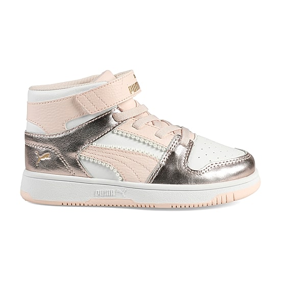 PUMA Rebound Layup Nu Romantic Little Kid Girls Basketball Shoes