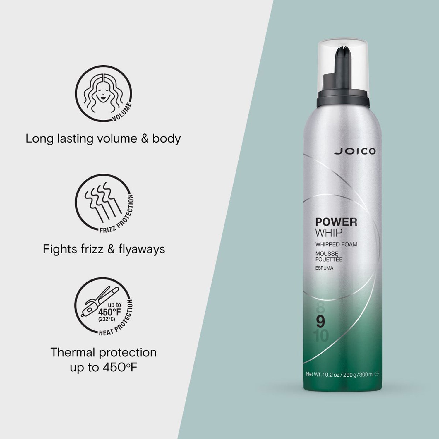 Joico Power Whip Whipped Foam? Hair Mousse 10.2 oz.