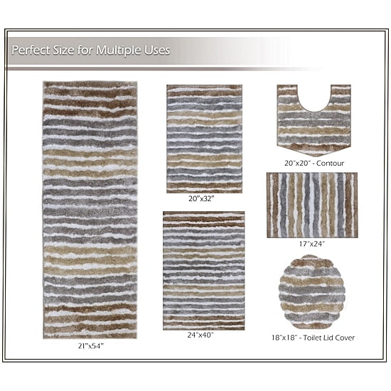 Home Weavers Inc Impression 3-pc. Bath Rug Set
