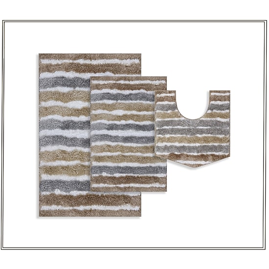 Home Weavers Inc Impression 3-pc. Bath Rug Set